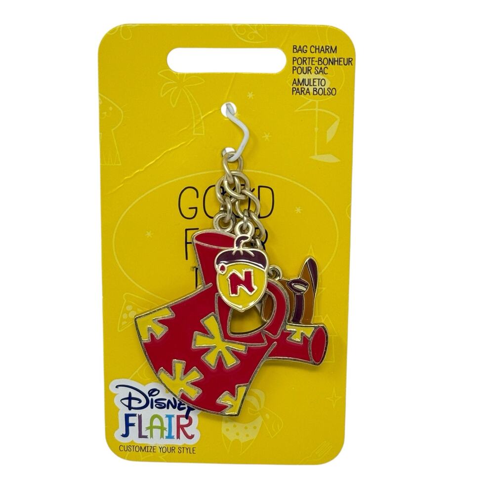 Disney Flair Chip 'N Dale Rescue Rangers Acorn Hat Shirt Bag Charm Key Chain